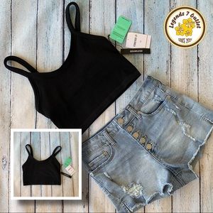 ~FOREVER 21~Active Seamless Ribbed Cropped Cami